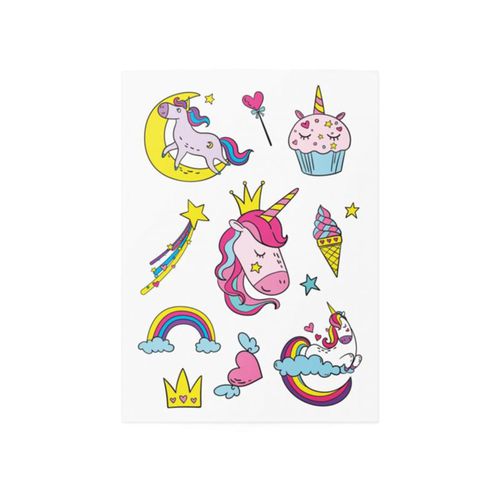 Temporary Tattoos Unicorns tatuaje para niños resistente al agua 3 y+ 1 ud - TATTonMe - Modalova