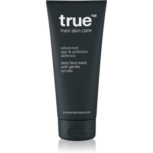 Daily face wash with gentle scrubs gel detergente esfoliante per uomo 200 ml - true men skin care - Modalova