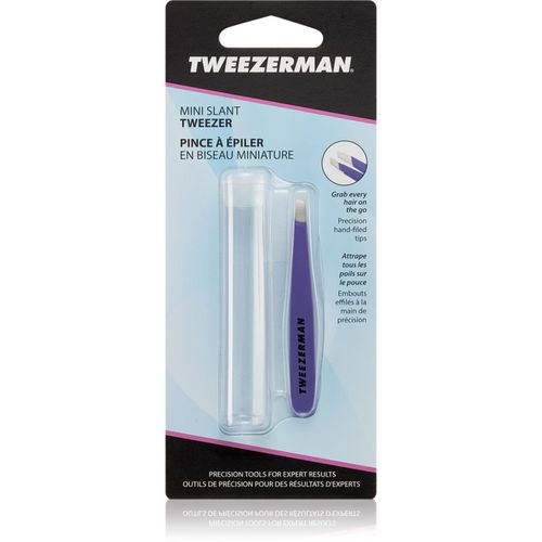 Mini Slant pinzetta con estremità oblique mini con un cofanetto da viaggio Lavender 1 pz - Tweezerman - Modalova