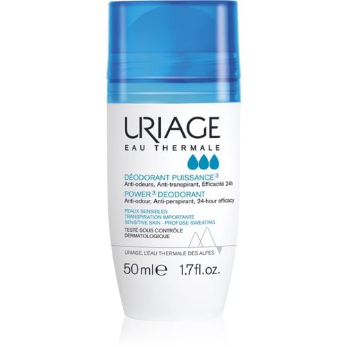 Hygiene Power3 Deodorant deodorante roll-on contro le macchie bianche e gialle 50 ml - Uriage - Modalova