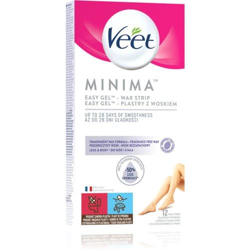 Minima Hypoallergenic bandas de cera depilatoria para pies 12 ud - Veet - Modalova