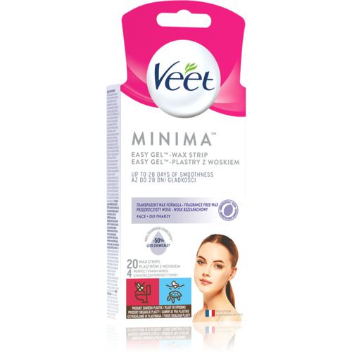 Minima Hypoallergenic bandas de cera depilatoria para el rostro 20 ud - Veet - Modalova