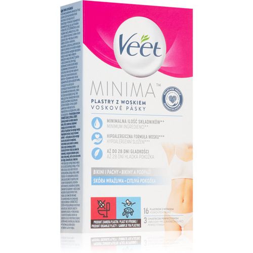 Minima Hypoallergenic bandas de cera depilatoria para la zona del bikini 16 ud - Veet - Modalova