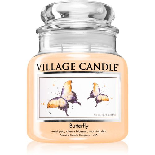 Butterfly candela profumata (Glass Lid) 389 g - Village Candle - Modalova