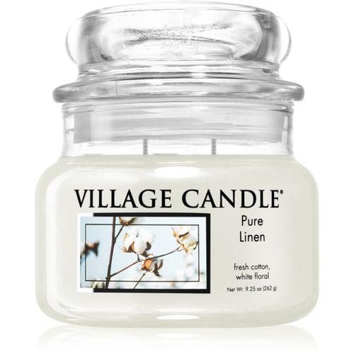 Pure Linen candela profumata (Glass Lid) 262 g - Village Candle - Modalova