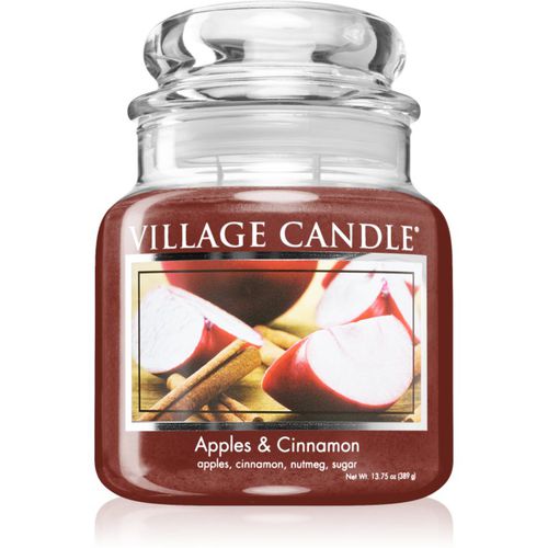 Apples & Cinnamon Duftkerze (Glass Lid) 389 g - Village Candle - Modalova