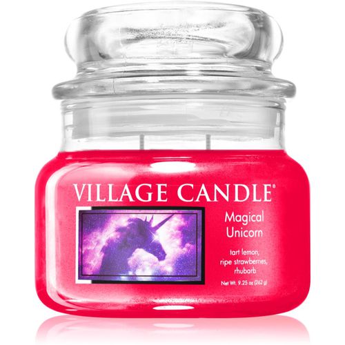 Magical Unicorn candela profumata (Glass Lid) 262 g - Village Candle - Modalova