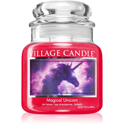 Magical Unicorn candela profumata (Glass Lid) 389 g - Village Candle - Modalova