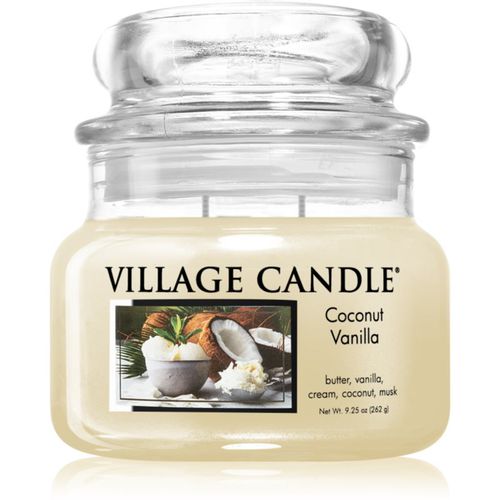 Coconut Vanilla candela profumata (Glass Lid) 262 g - Village Candle - Modalova