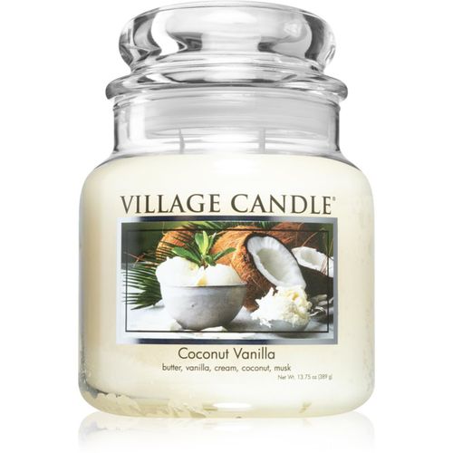 Coconut Vanilla candela profumata (Glass Lid) 389 g - Village Candle - Modalova