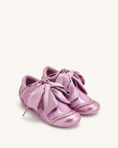 Rosie Scarpe da Ginnastica Basse con Fiocco Metallizzato - Rosa - JW PEI - Modalova