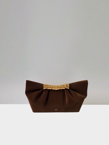 Leia Plissierte Clutch - Dunkelbraun - JW PEI - Modalova