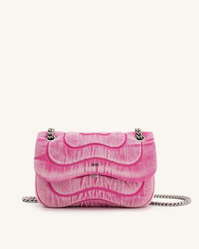 Tina Denim Steppkette Crossbody - Rosa - JW PEI - Modalova