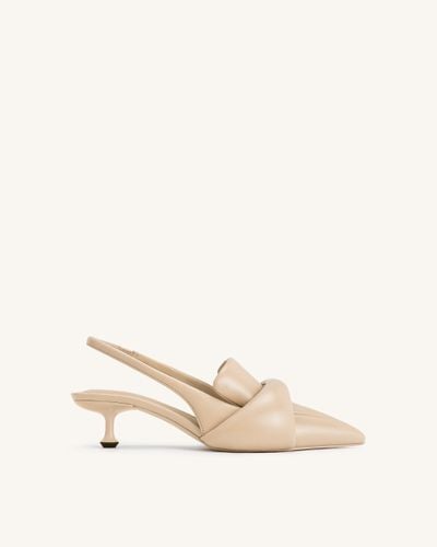 Carla Weiche Gepolsterte Kitten-Heel-Pumps - Apricot - JW PEI - Modalova