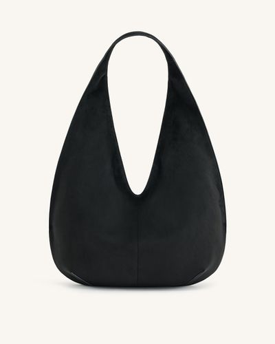 Dara Faux-Suede Hobo-Tasche - Schwarz - JW PEI - Modalova