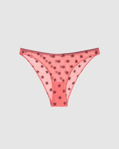 Mesh Bikini Briefs Coral/Cherry - Understatement - Modalova