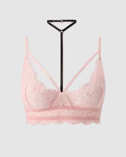 Lace Strappy Triangle Bralette - | Bralettes - Bralettes / Triangle Bralette - Understatement - Modalova