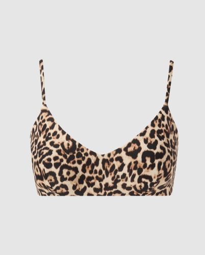 Strappy Scoop Bikini Top Leopard - Understatement - Modalova