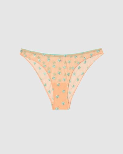 Mesh Bikini Briefs Peach/Turquoise - Understatement - Modalova