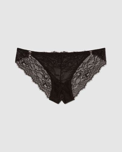 Lace Crotchless Tanga Briefs - | Panties - Panties / Briefs - Understatement - Modalova