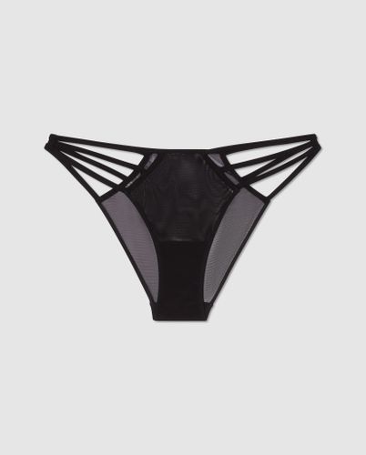 Mesh Strappy Bikini Briefs Black - Understatement - Modalova