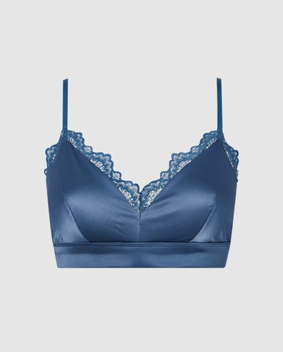 Satin Lace Triangle Bralette | Bralettes - Bralettes / Triangle Bralette - Understatement - Modalova