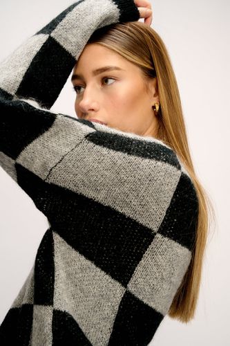 Kiana Knit Sweater Black/Grey - Noella - Modalova