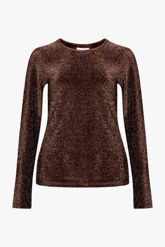 Tess l/s Blouse Chocolate Brown - Noella - Modalova