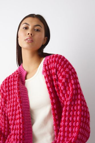 Gio Knit Cardigan Pink Red Mix - Noella - Modalova