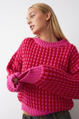 Gio Knit Jumper Pink Red Mix - Noella - Modalova