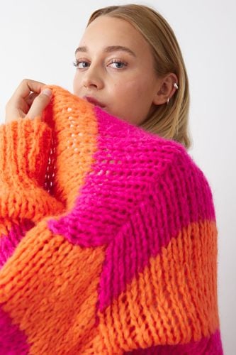 Fora Knit Cardigan Orabel Pink Stripe - Noella - Modalova