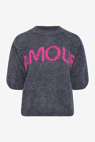 Amour Knit Dark Grey Pink Combo - Noella - Modalova