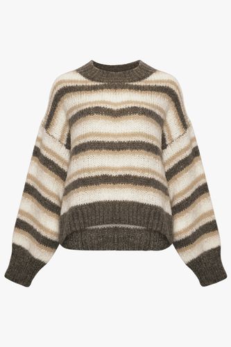 Keeva Knit Brown Stripe - Noella - Modalova