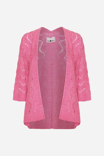 Luca Knit Cardigan Bright Pink - Noella - Modalova