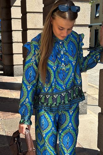 Reno Blouse Trisha Blue Print - Noella - Modalova