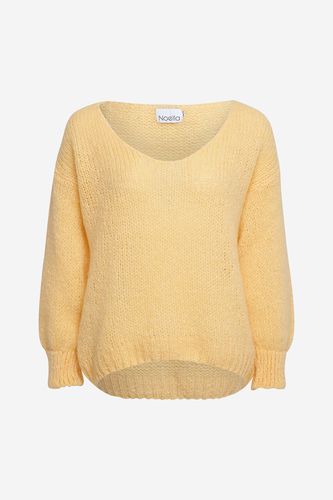 Fora Knit V-neck Sweater Yellow Melange - Noella - Modalova