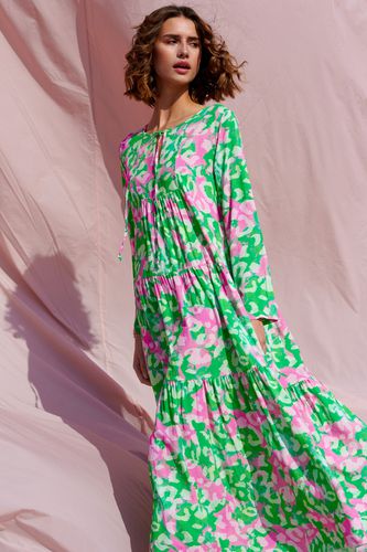 Imogene Long Dress Green/pink - Noella - Modalova