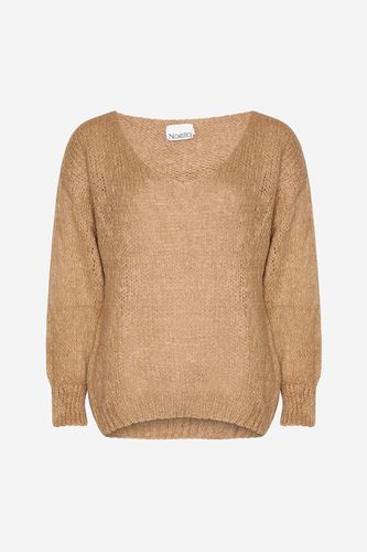 Fora Knit V-neck Sweater Nature Brown - Noella - Modalova