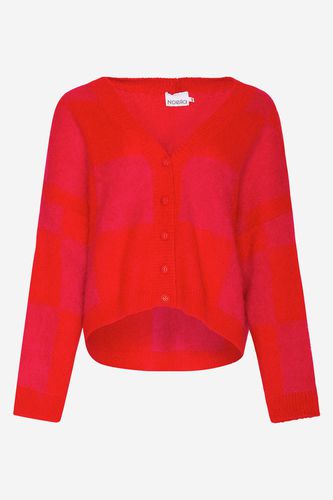 Francine Knit Cardigan Pink/red Mix - Noella - Modalova