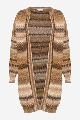 Gio Knit Cardigan Brown Mix - Noella - Modalova