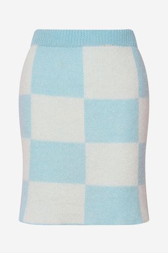 Kiana Knit Skirt Light Blue - Noella - Modalova