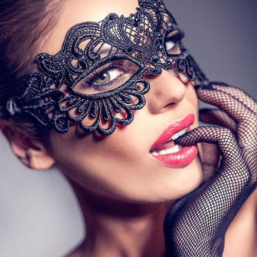 Sexy Lingerie Hollow Out Lace Mask For Women - musthaveskirts - Modalova