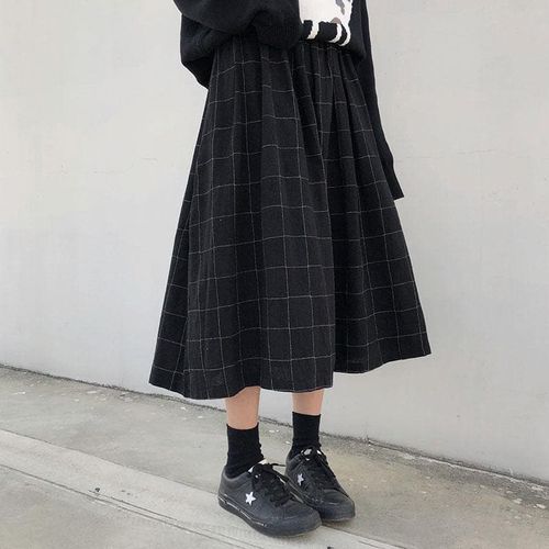 Japanese Style Waist Long Skirts - musthaveskirts - Modalova