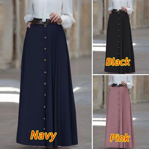 Ladies High Waist A Line Skirts With Pockets - musthaveskirts - Modalova