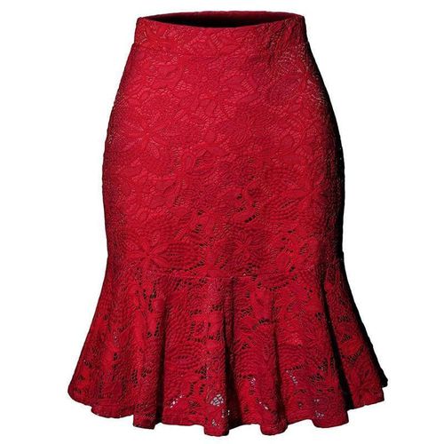 Casual Office Lady Lace Skirts - musthaveskirts - Modalova