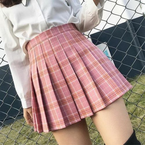 High Waist Stitching Mini Skirt - musthaveskirts - Modalova