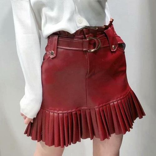Elegant Leather Skirts - musthaveskirts - Modalova