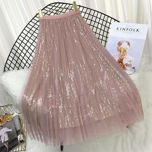 Women Korea Long Tulle Skirt - musthaveskirts - Modalova