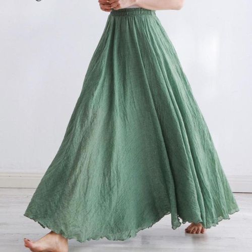 High Waist Pleated A-Line Beach Skirts - musthaveskirts - Modalova
