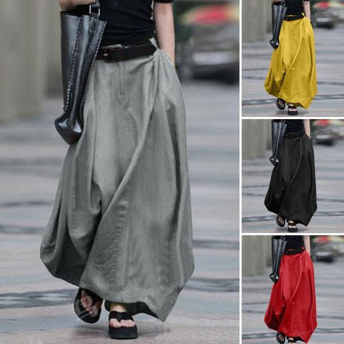 Elegant Cotton Maxi Skirts - musthaveskirts - Modalova